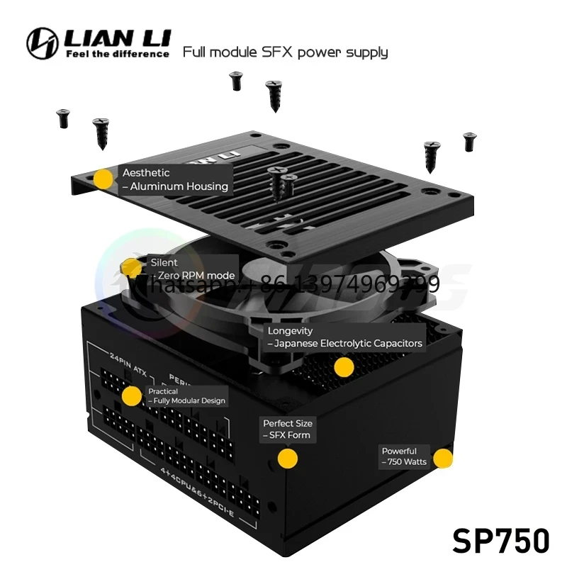 750W Sfx Fully Modular Power Supply - Fuente de alimentación LIAN LI PSU