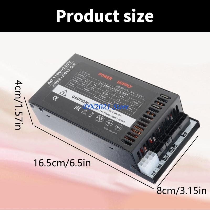 F3ke Fan enfriamiento silencio - Flex Atx Power Supply 600W 1U reseña y precio